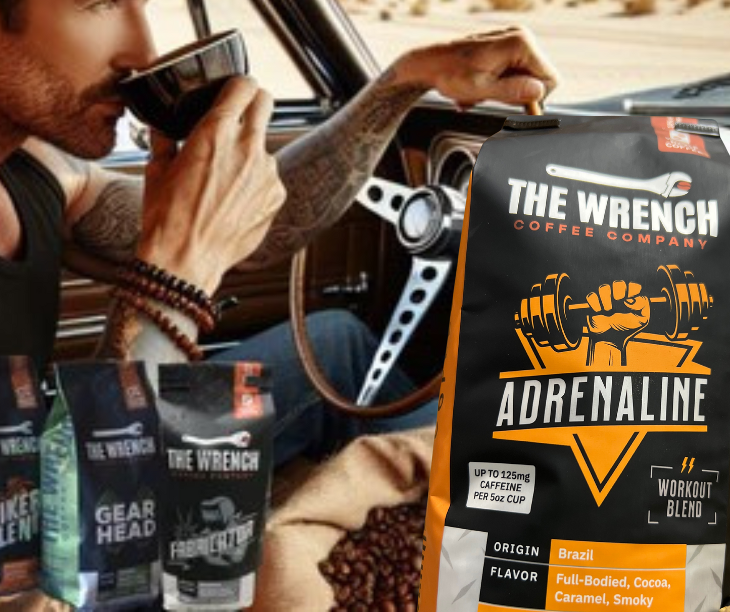 “ADRENALINE” ! High Octane Caffeine Boost Coffee!