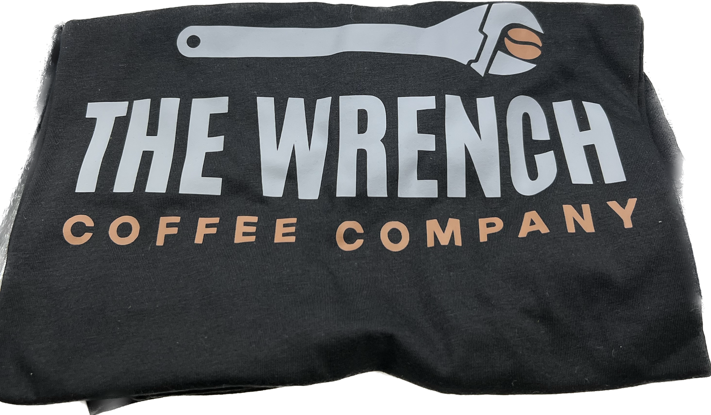 The Wrench Coffee Company TEE. Black. Bold tee for bold coffee people.